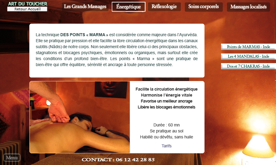 LES POINTS DE MARMAS : massage ayurvedique, energetique et reflexologie- Montpellier - Clermont l'herault - pezenas